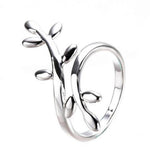 Sparkling Leaves Ring For Women Jewelry With Adjustable Size
