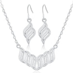 Women's Wedding Bridal Pearl Jewelry Set Rhinestone Crystal Necklace Earring